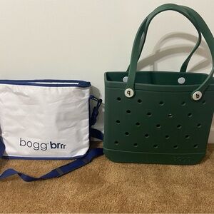 BOGG Hunter Green and Cooler Bag